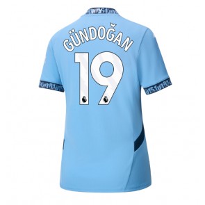 Manchester City Ilkay Gundogan #19 Hjemmebanetrøje Dame 2024-25 Kort ærmer